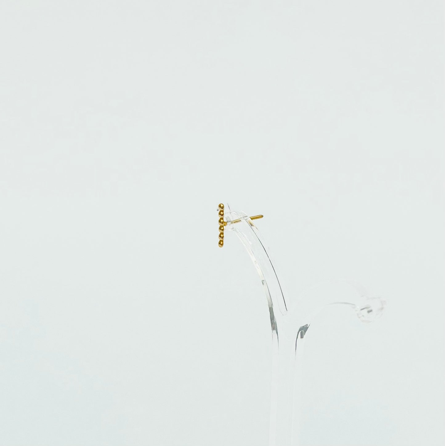 sasasa Short Stick Single Stud Earring / 18ct Gold Vermeil