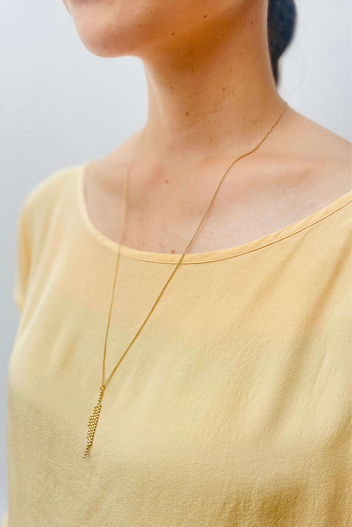 sasasa 4 Sticks Long Necklace / 18ct Gold Vermeil