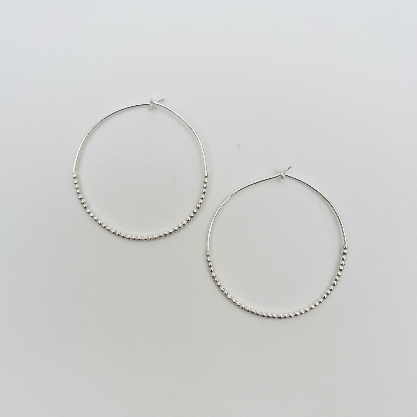 puchipuchi Hoop Earrings (Pair) Small / Silver