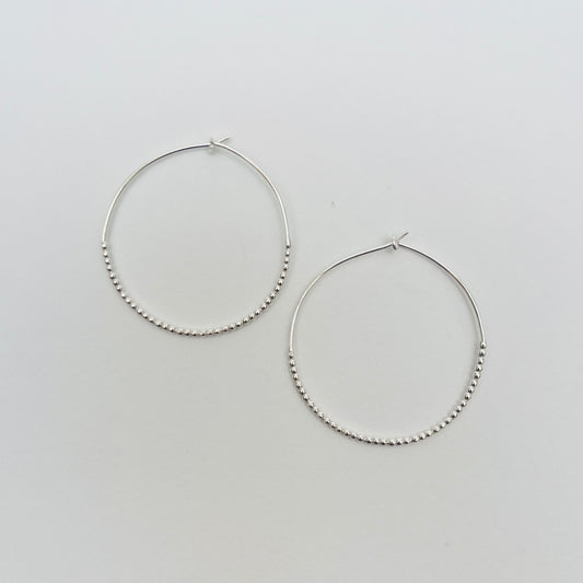 puchipuchi Hoop Earrings (Pair) Small / Silver