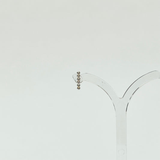 sasasa Short Stick Single Stud Earring / Silver