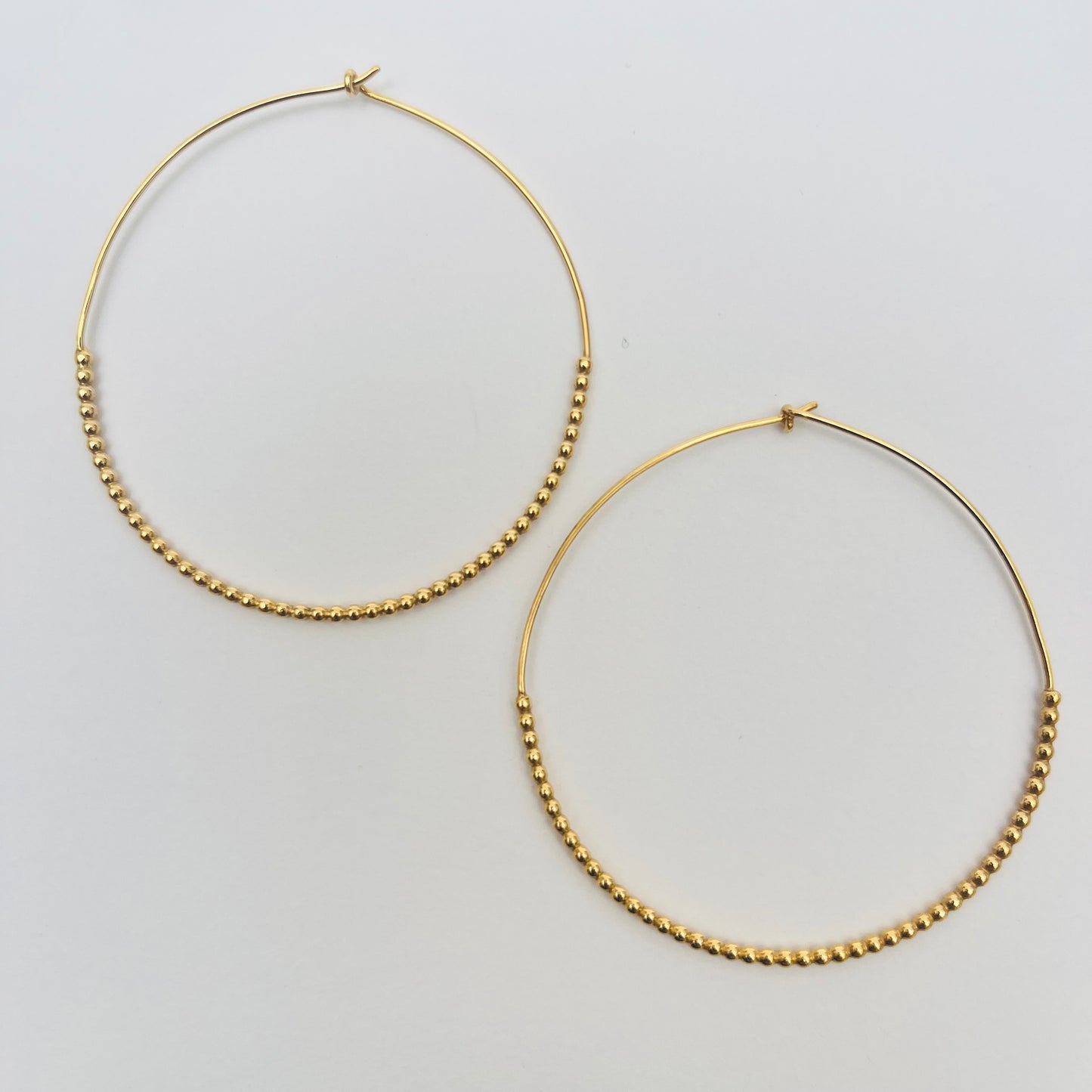 puchipuchi Hoop Pair Large / 18ct Gold Vermeil