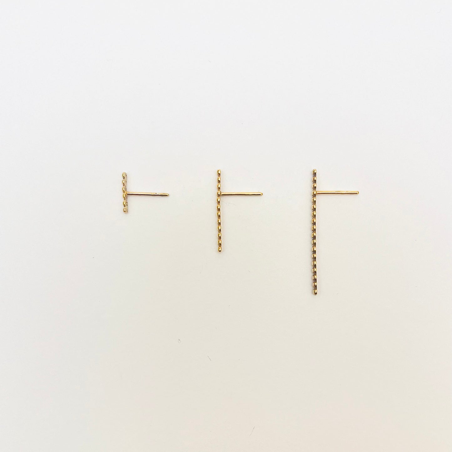 sasasa Medium Stick Single Stud Earring / 18ct Gold Vermeil