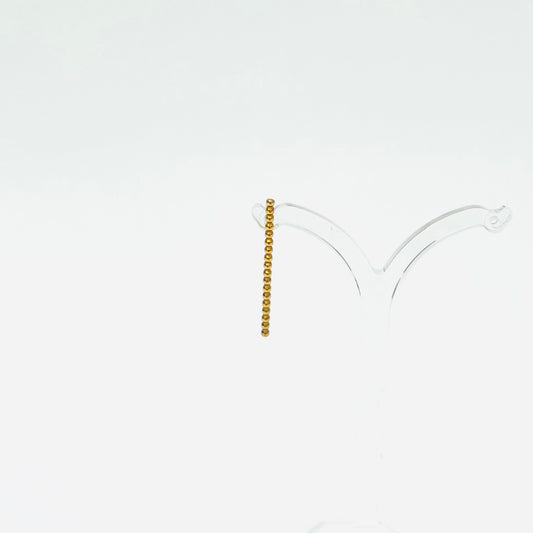 sasasa Long Stick Single Stud Earring / 18ct Gold Vermeil